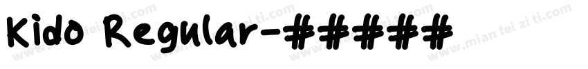 Kido Regular字体转换